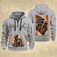 Roofer Roofing Craft Torn Poster quarter-zip hoodie in Light Grey, front and back, Your name and since 2005 artwork