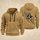 Roofer Craft in Motion quarter-zip hoodie in Khaki, front and back, Your name and since 2005 artwork