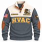 Front of Grey HVAC Knowledge Carried Forward sports sweatshirt