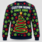 Back of HVAC Holiday Service Mix crewneck with coordinated HVAC design and CUSTOM NAME and SINCE 2000 placeholders