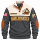 Personalized Railroader Plan Route Roll Sports Sweatshirt — grey standalone front with YOUR NAME and SINCE 2000 preview