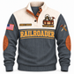 Personalized Railroader Track Crew Sports Sweatshirt — grey standalone front with YOUR NAME and SINCE 2000 preview