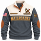 Personalized Railroader Main Street Connection Sports Sweatshirt — grey standalone front with YOUR NAME and SINCE 2000 preview