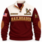 Personalized Railroader Main Street Connection Sports Sweatshirt — jujube red standalone front with YOUR NAME and SINCE 2000 preview