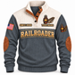 Personalized Railroader Shift Finished Sports Sweatshirt — grey standalone front with YOUR NAME and SINCE 2000 preview