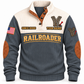 Personalized Railroader Track Perfection Sports Sweatshirt — grey standalone front with YOUR NAME and SINCE 2000 preview