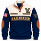 Personalized Railroader Track Perfection Sports Sweatshirt — navy standalone front with YOUR NAME and SINCE 2000 preview