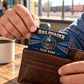 Personalized Railroader Aluminum Wallet Card - Craft Camo - dark-navy lifestyle hero