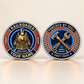 Personalized Railroader Challenge Coin - Heritage Tribute - silver standalone product view