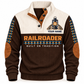 Personalized Railroader Heritage Lantern Sports Sweatshirt — brown standalone front with YOUR NAME preview