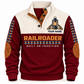 Personalized Railroader Heritage Lantern Sports Sweatshirt — jujube-red standalone front with YOUR NAME preview