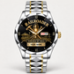 Personalized Railroader Crystal Metal Watch - Faceted Legacy - silver gold chain standalone product view
