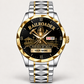 Personalized Railroader Crystal Metal Watch - Faceted Legacy - silver gold standalone product view