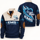 Personalized ems sports sweatshirt with heritage collar occupational artwork.