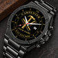 Personalized Carpenter Stainless Steel Watch - Heritage Dial - Black