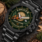 Personalized Logger Stainless Steel Watch - Heritage Dial - Black