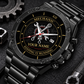 Personalized Mechanic Stainless Steel Watch - Heritage Dial - Black