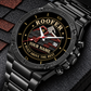Personalized Roofer Stainless Steel Watch - Heritage Dial - Black