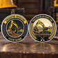 Personalized Excavator Operator Challenge Coin - Heritage Tribute - Silver