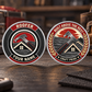 Personalized Roofer Challenge Coin - Heritage Tribute - Silver