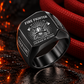 Personalized Fire Fighter Engraved Signet Ring - Sunburst Legacy - Black