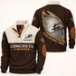 Personalized Concrete Finisher Sports Sweatshirt - Heritage Collar - Brown