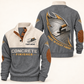 Personalized Concrete Finisher Sports Sweatshirt - Heritage Collar - Grey