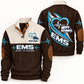 Personalized EMS Sports Sweatshirt - Heritage Collar - Brown