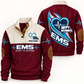Personalized EMS Sports Sweatshirt - Heritage Collar - Jujube Red