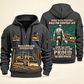 Bulldozer Operator Built for the Everyday Quarter-Zip Hoodie in Gray, source-supported front and back views with tracked bulldozers, broad blades, grading-plan artwork, an operator, and Your name and since 2005 sample text.