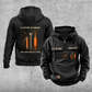 Bulldozer Operator Lifetime of Making Vintage Hoodie — Black; faithful original Vintage Hoodie front and back artwork; CUSTOM NAME and SINCE 2000 on front chest.