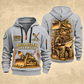 Bulldozer Operator Copper Craft Quarter-Zip Hoodie in Light Grey, front and back views with a tracked broad-blade bulldozer, shovel and grade rod, and an operator reviewing a site plan; Your name and since 2005 are illustrative sample text