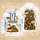 Bulldozer Operator Copper Craft Quarter-Zip Hoodie in White, front and back views with a tracked broad-blade bulldozer, shovel and grade rod, and an operator reviewing a site plan; Your name and since 2005 are illustrative sample text
