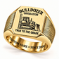 Bulldozer Operator True to the Grade Signet Ring – Gold with CUSTOM NAME and SINCE 2000