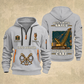 Crane Operator Built With Skill Quarter-Zip Hoodie in Light Grey, full authentic front and back views with matching crane operator tools and equipment artwork, original sample name/year and Built With Skill slogan.