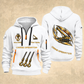 Crane Operator Flow of Craft Quarter-Zip Hoodie in White, full authentic front and back views with matching crane operator tools and equipment artwork, original sample name/year and curved gold occupation lettering.