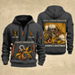 Crane Operator Trade For Life Quarter-Zip Hoodie in Gray, full authentic front and back views with matching crane operator tools and equipment artwork, original sample name/year, niche-specific ONCE A headline and original ALWAYS A CRAFTSMAN footer.