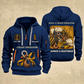 Crane Operator Trade For Life Quarter-Zip Hoodie in Navy, full authentic front and back views with matching crane operator tools and equipment artwork, original sample name/year, niche-specific ONCE A headline and original ALWAYS A CRAFTSMAN footer.