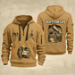 Dump Truck Driver Craft For Life Quarter-Zip Hoodie in Khaki, full authentic front and back views with matching dump truck driver tools and equipment artwork, original sample name/year and Craft For Life slogan.