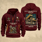 Dump Truck Driver Proud of the Trade Quarter-Zip Hoodie in Wine Red, full authentic front and back views with matching dump truck driver tools and equipment artwork, original sample name/year and once-and-always trade motto.