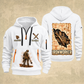Ironworker Blueprint Quarter-Zip Hoodie in White, authentic overlapping front and back views with ironworker artwork and source sample name/year lettering.