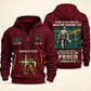 Sprinkler Fitter Built For The Everyday Quarter-Zip Hoodie in Wine Red, full authentic front and back views with matching sprinkler fitter tools and equipment artwork, original sample name/year and Built For The Everyday planning theme.