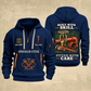 Sprinkler Fitter Built With Skill Quarter-Zip Hoodie in Navy, full authentic front and back views with matching sprinkler fitter tools and equipment artwork, original sample name/year and Built With Skill slogan.
