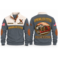 Sprinkler Fitter Fitted With Care Sports Sweatshirt in Grey, front and back garment views with threaded pipe fittings, grooved coupling, fire sprinkler heads, pipe wrench and ruler, carefully arranged trade details, DETAILS MAKE THE DIFFERENCE lettering and source sample YOUR NAME and SINCE 2000 text.