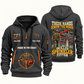 Sprinkler Fitter Hands That Power Quarter-Zip Hoodie in Gray, authentic overlapping front and back views with sprinkler fitter artwork and source sample name/year lettering.