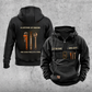 Sprinkler Fitter Lifetime of Making Vintage Hoodie — Black; faithful original Vintage Hoodie front and back artwork; CUSTOM NAME and SINCE 2000 on front chest.