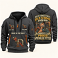 Sprinkler Fitter Old School Know-How quarter-zip hoodie in Gray, front and back, fixed sample name and year artwork