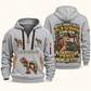 Sprinkler Fitter Old School Know-How quarter-zip hoodie in Light Grey, front and back, fixed sample name and year artwork