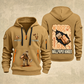 Wallpaper Hanger Blueprint Quarter-Zip Hoodie in Khaki, authentic overlapping front and back views with wallpaper hanger artwork and source sample name/year lettering.