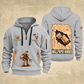 Wallpaper Hanger Blueprint Quarter-Zip Hoodie in Light Grey, authentic overlapping front and back views with wallpaper hanger artwork and source sample name/year lettering.